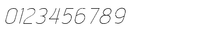 Robuwa Thin Italic Font OTHER CHARS