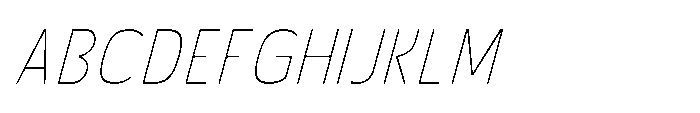 Robuwa Thin Italic Font UPPERCASE