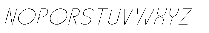 Robuwa Thin Italic Font UPPERCASE