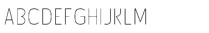 Robuwa Thin Font UPPERCASE