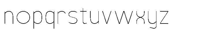 Robuwa Thin Font LOWERCASE