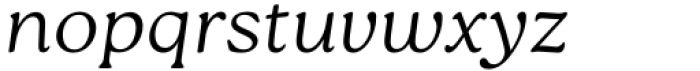 Roca One Thin Italic Font LOWERCASE