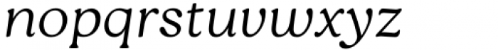 Roca Two Thin Italic Font LOWERCASE