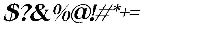 Rocavio Demi Bold Italic Font OTHER CHARS