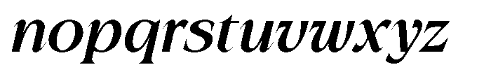 Rocavio Demi Bold Italic Font LOWERCASE