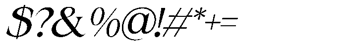 Rocavio Regular Italic Font OTHER CHARS