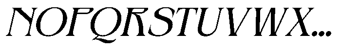 Rocavio Regular Italic Font UPPERCASE