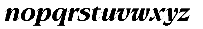 Rocavio Ultra Bold Italic Font LOWERCASE