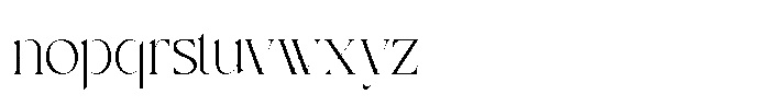 Rocen VF Font LOWERCASE