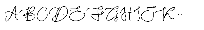 Rochelle Script Font UPPERCASE