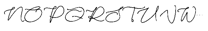 Rochelle Script Font UPPERCASE