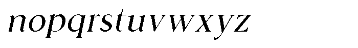 Rochello Italic Font LOWERCASE