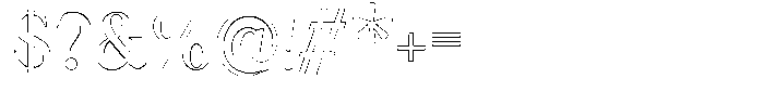 Rochello Outline Font OTHER CHARS