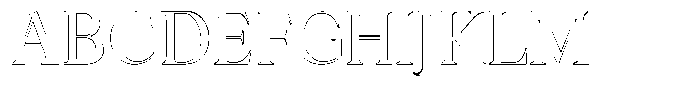 Rochello Outline Font UPPERCASE