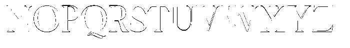 Rochello Outline Font UPPERCASE