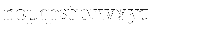 Rochello Outline Font LOWERCASE