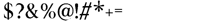 Rochello Regular Font OTHER CHARS