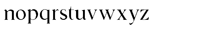 Rochello Regular Font LOWERCASE