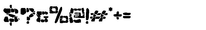 Rock Blox Font OTHER CHARS