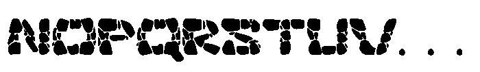 Rock Blox Font UPPERCASE
