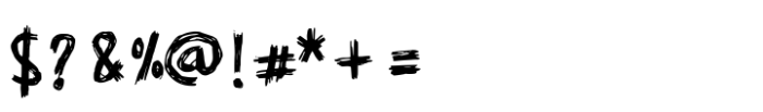 Rock Scrawl Font OTHER CHARS