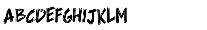 Rock Scrawl Font UPPERCASE