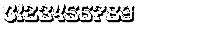 Rockcave 3 D Font OTHER CHARS
