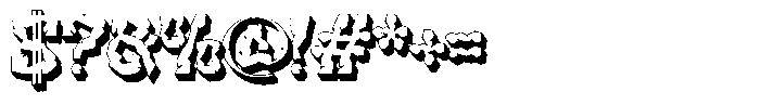 Rockcave 3 D Font OTHER CHARS