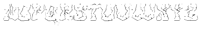 Rockcave Outline Font UPPERCASE