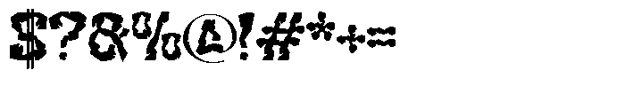 Rockcave Regular Font OTHER CHARS