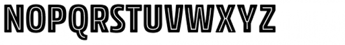Rockeby Condensed Inline Two Font LOWERCASE