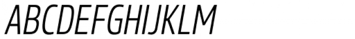 Rockeby Condensed Regular Italic Font UPPERCASE