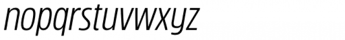 Rockeby Condensed Regular Italic Font LOWERCASE