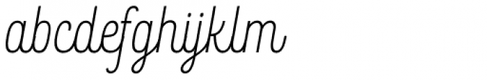 Rockeby Script One Regular Font LOWERCASE