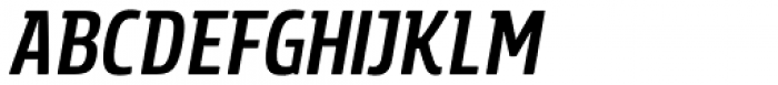Rockeby Semi Serif Bold Italic Font UPPERCASE