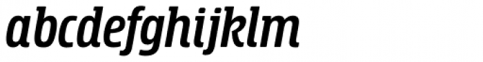 Rockeby Semi Serif Bold Italic Font LOWERCASE
