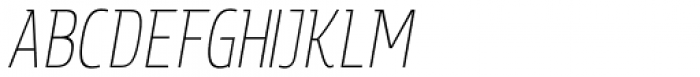 Rockeby Semi Serif Light Italic Font UPPERCASE