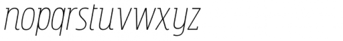 Rockeby Semi Serif Light Italic Font LOWERCASE