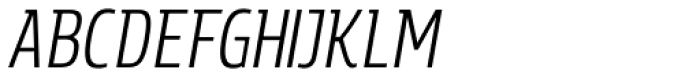Rockeby Semi Serif Regular Italic Font UPPERCASE