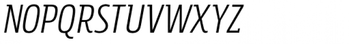 Rockeby Semi Serif Regular Italic Font UPPERCASE