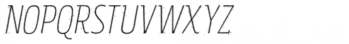 Rockeby Semi Serif Rough Light Italic Font UPPERCASE