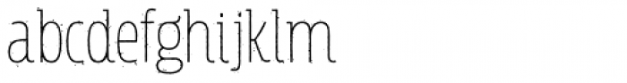 Rockeby Semi Serif Rough Light Font LOWERCASE