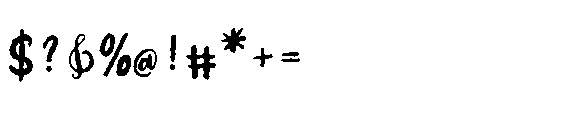 Rocker mintsed Font OTHER CHARS