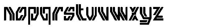 Rocket Core Font LOWERCASE
