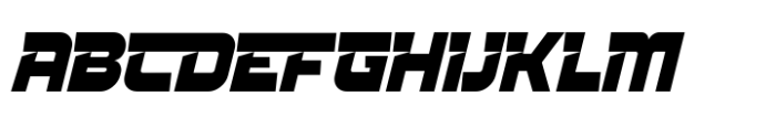 Rocket Track Italic Font UPPERCASE