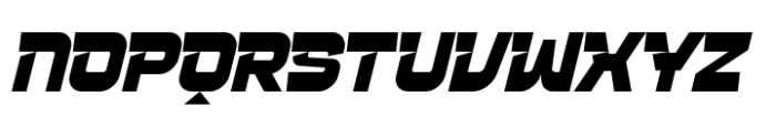 Rocket Track Italic Font UPPERCASE