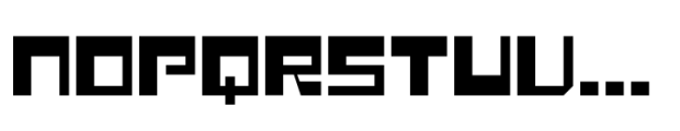 Rocketron Font UPPERCASE