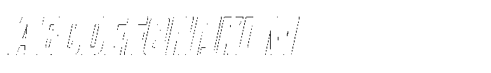 Rockets UM Rockets Outline Slant Font UPPERCASE