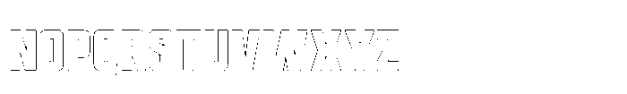 Rockets UM Rockets Outline Font LOWERCASE
