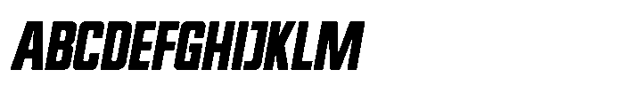 Rockets UM Rockets Slant Regular Font UPPERCASE